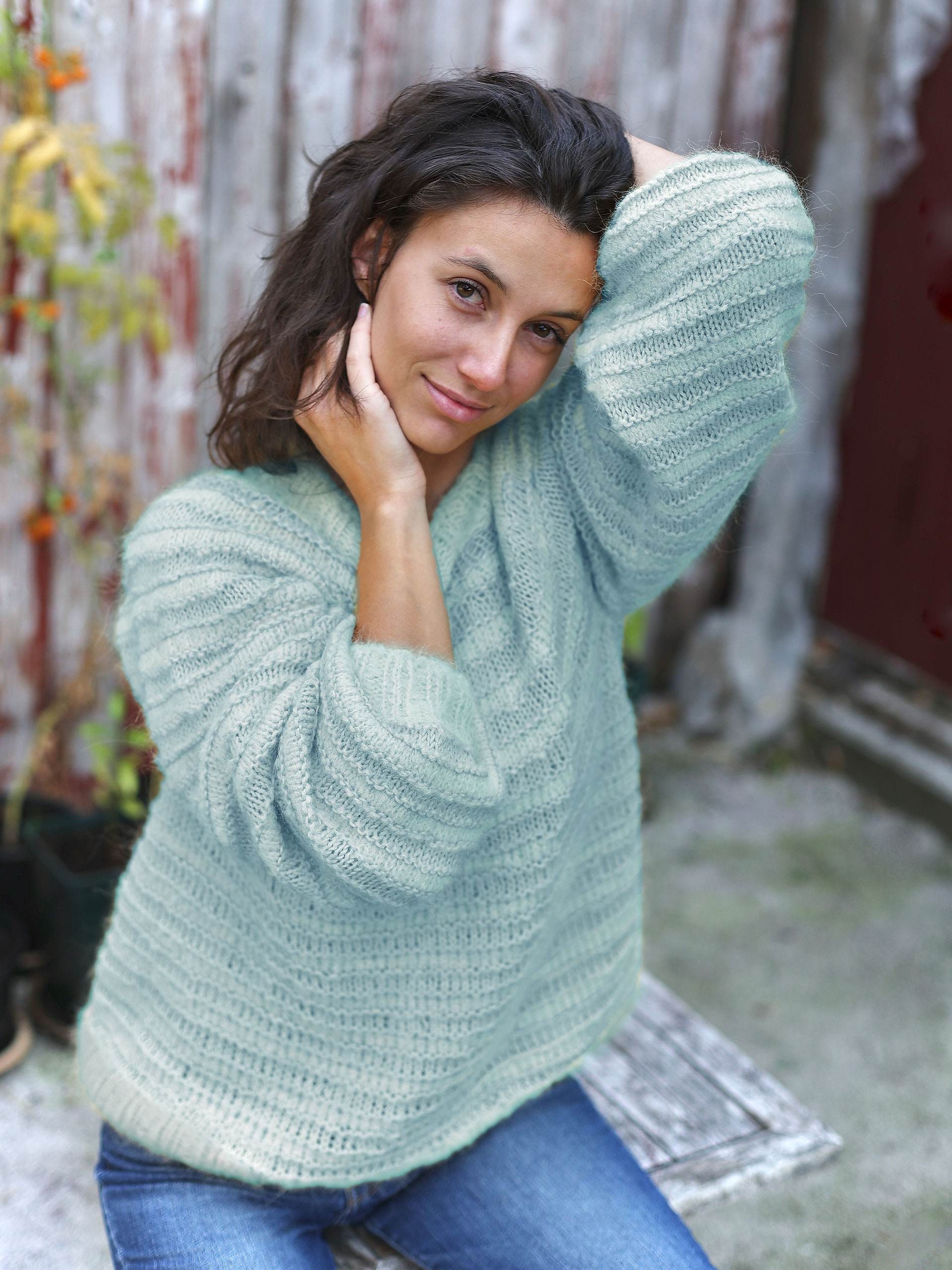 MELT genser lys sjøgrønn