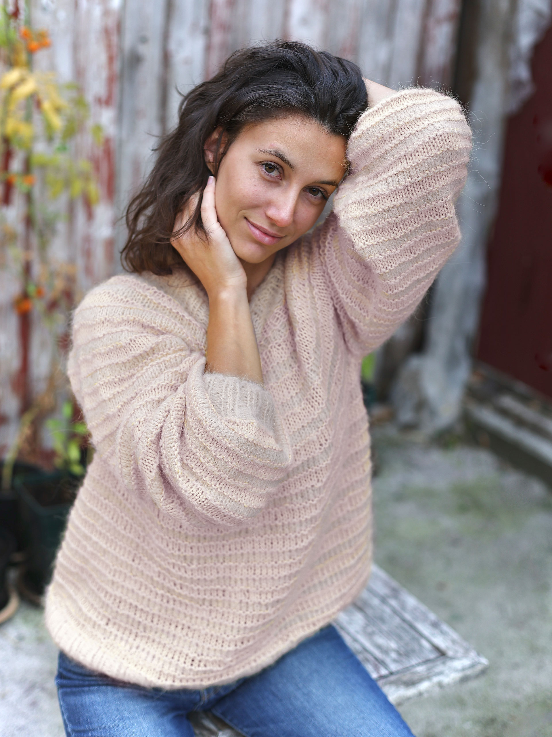 MELT genser pudderrosa