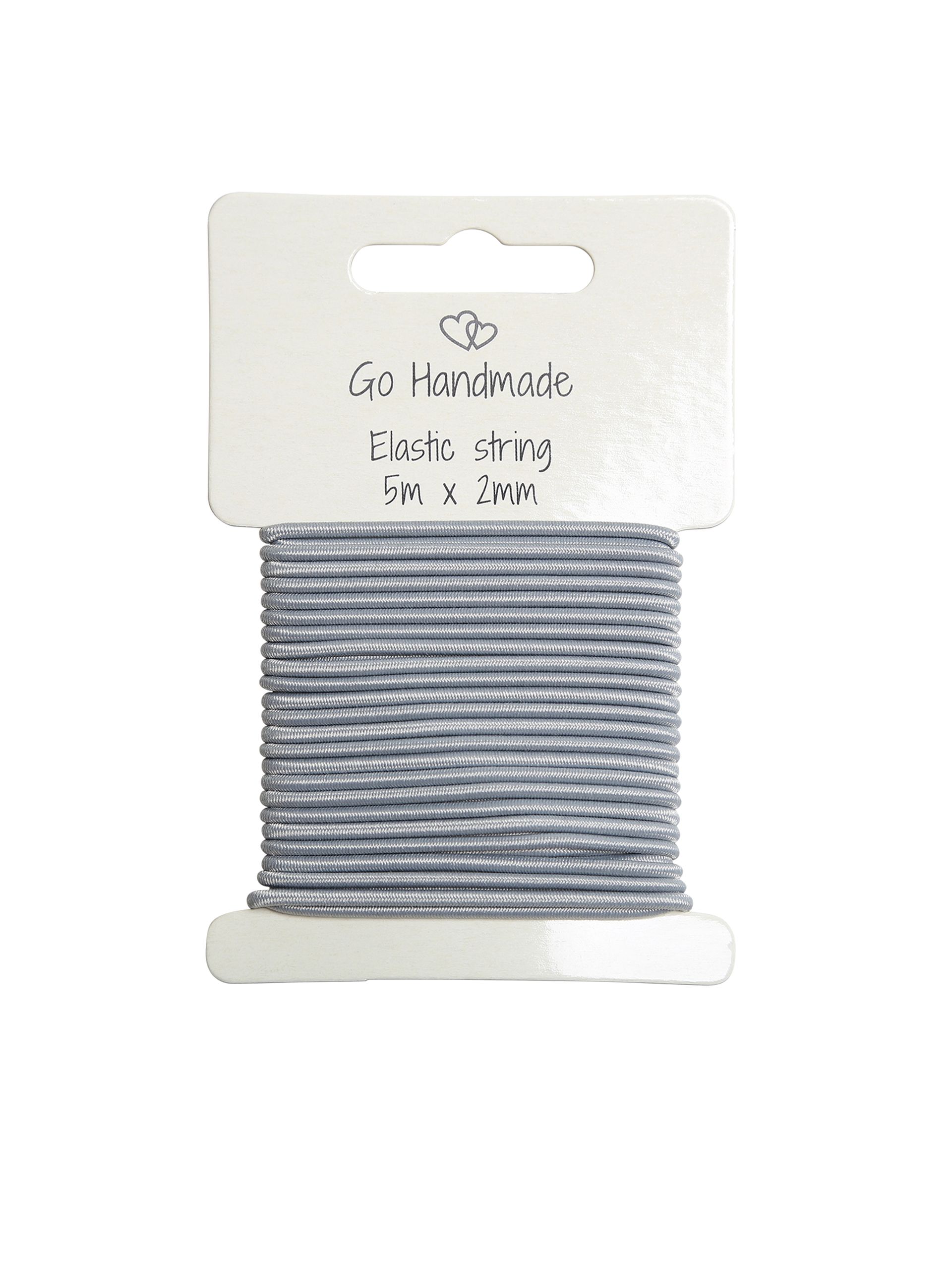 Rund strikk - gråblå