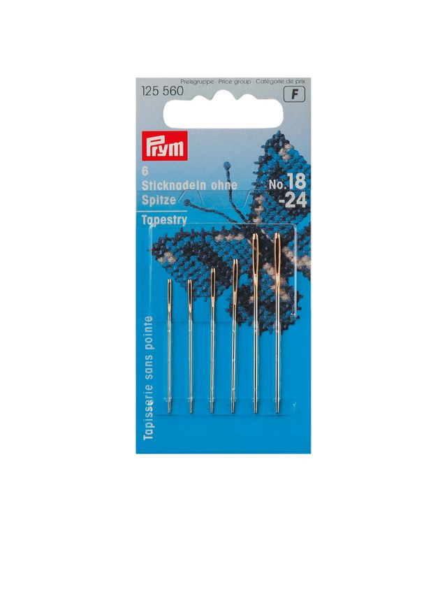 Prym - 6stk Broderinål - Butt No. 18-24