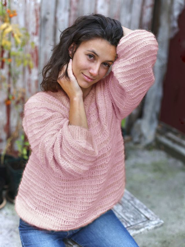MELT genser lys rosa