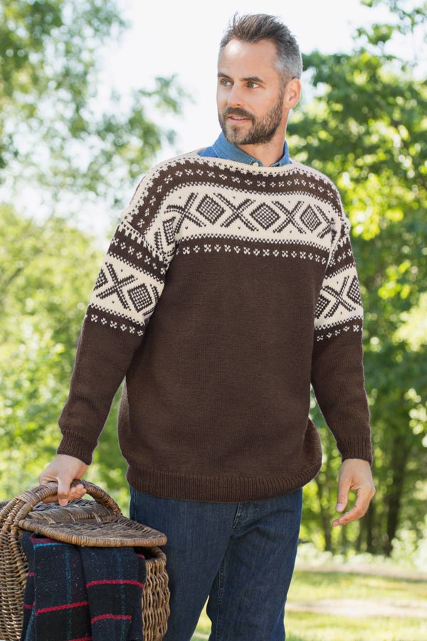 370-18 Cortina unisex genser espresso