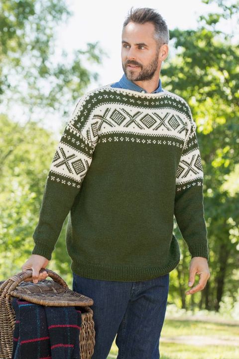 370-18 Cortina unisex genser oliven