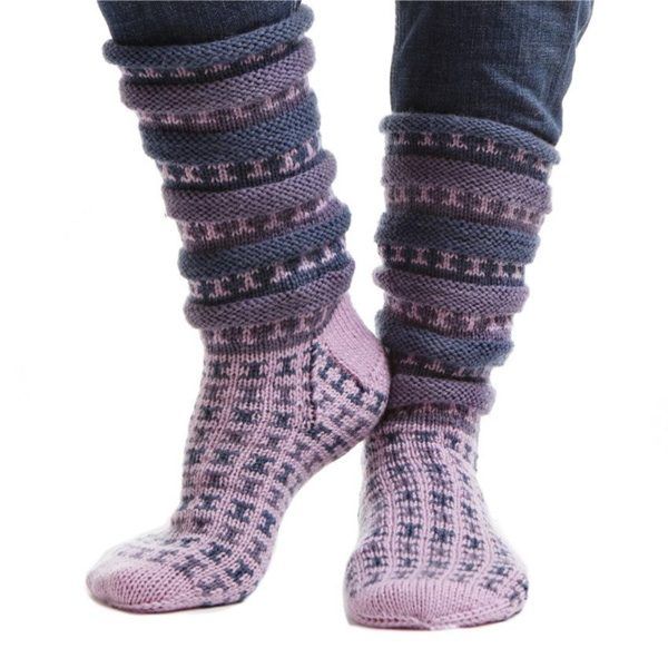 1508-04 Strømper Lilla