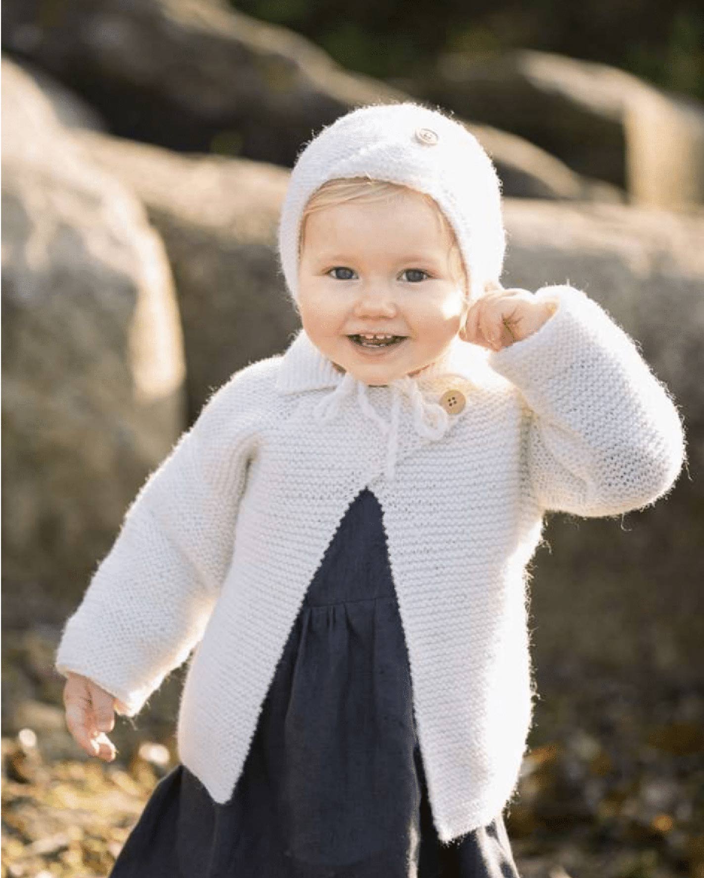 1617-02 Tjorven Jakke og lue i riller