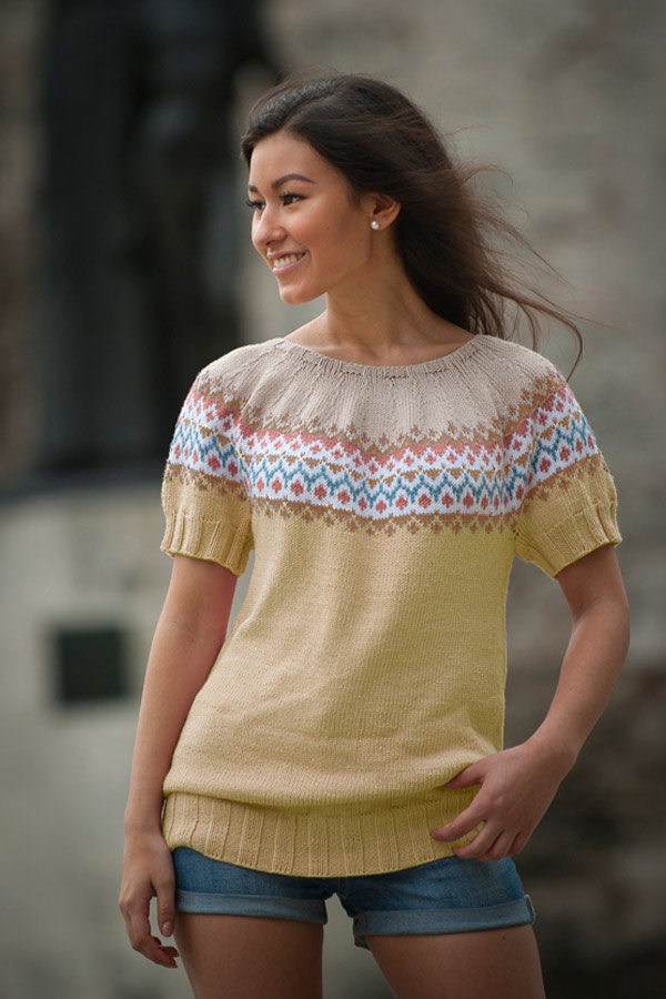 1706-7 Suna topp gul