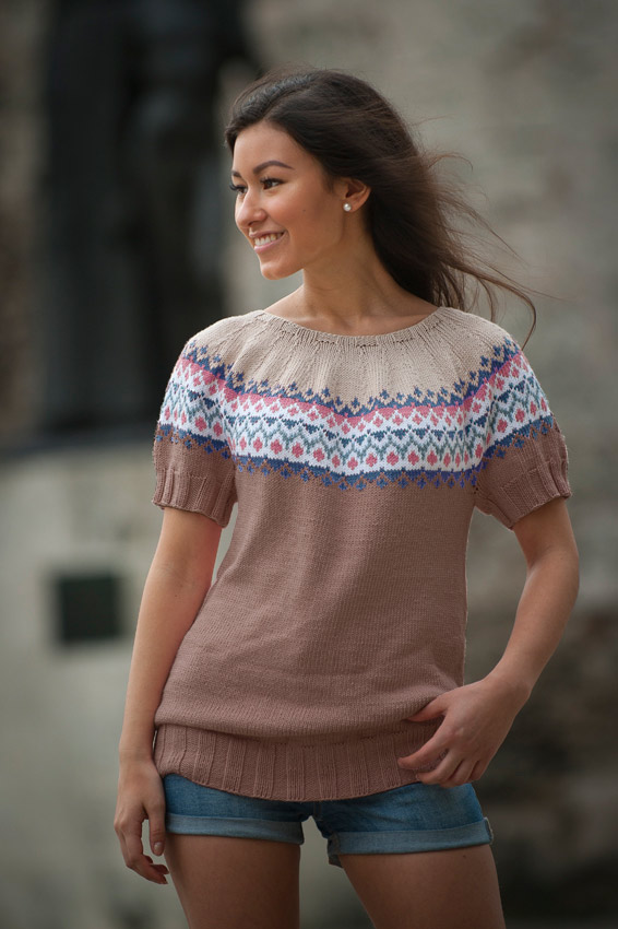 1706-7 Suna topp lys brun