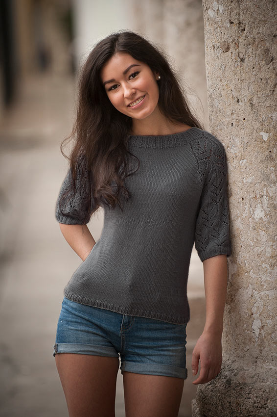 1706-6 Miramar topp mørk grå