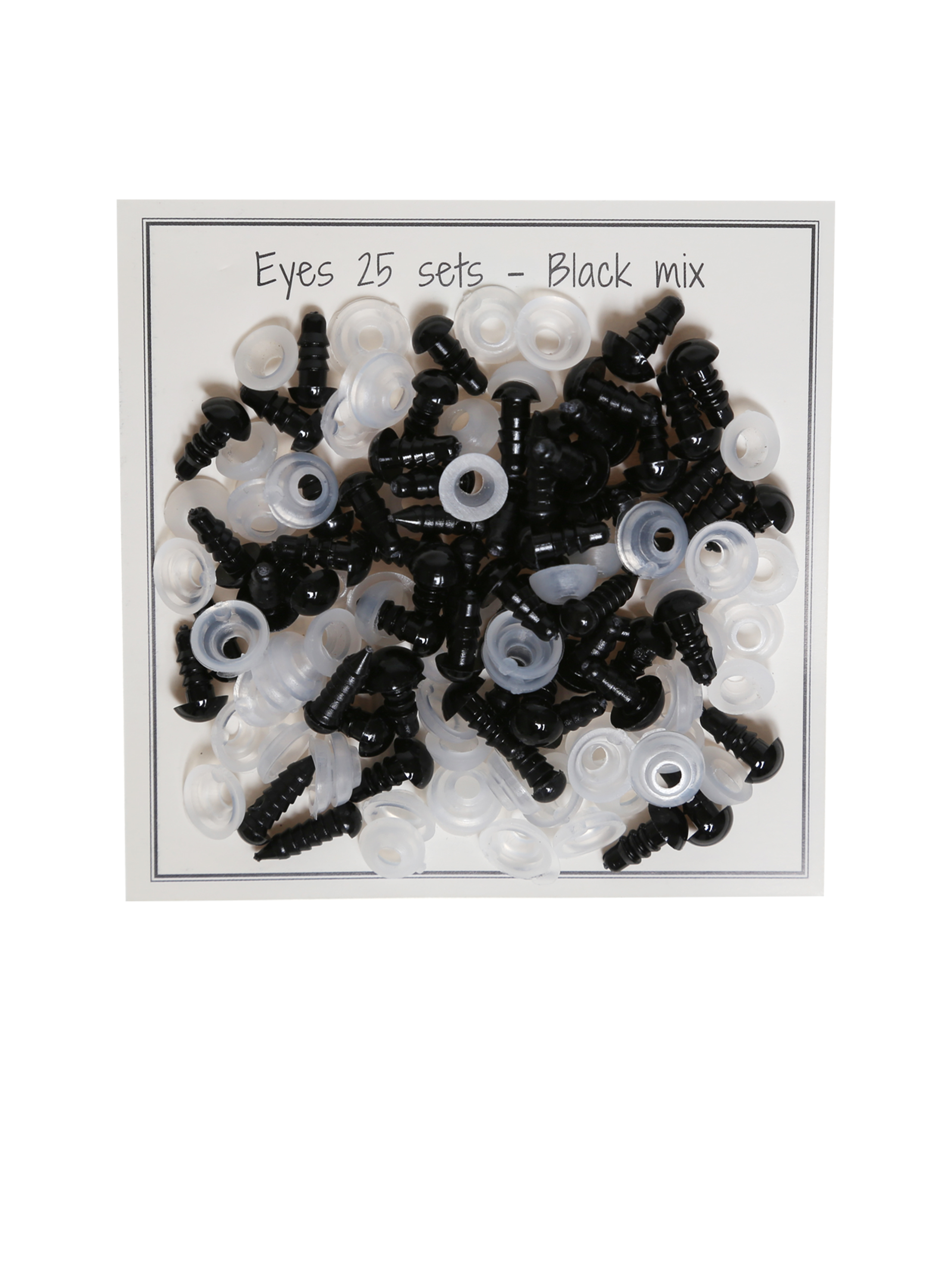 Sikkerhetsøyne - Mix Pakke - 25 Par