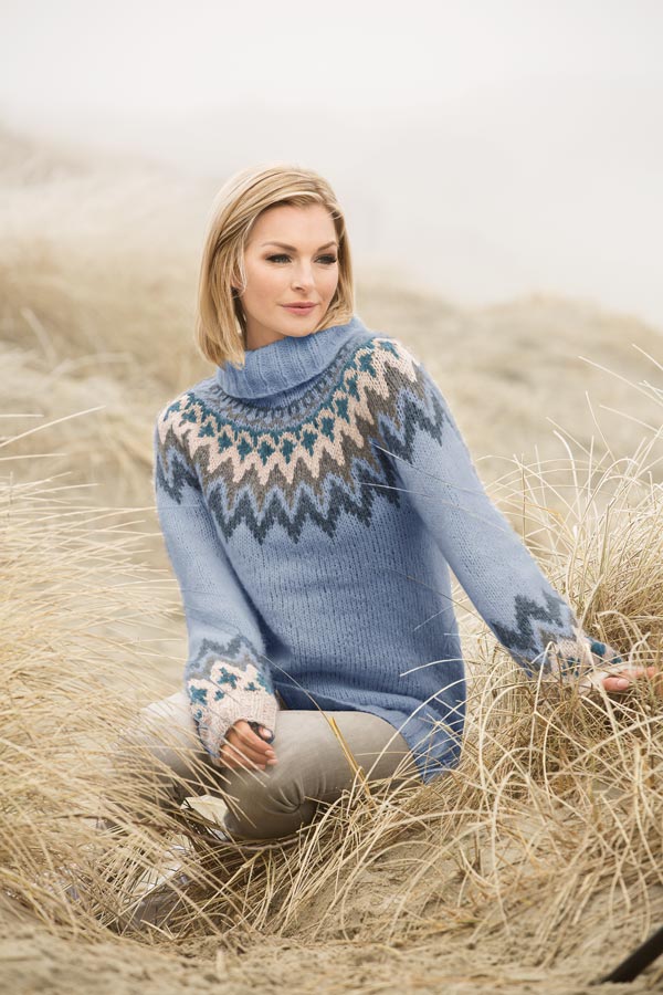 1806-1 Kathrine Genser lys jeansblå