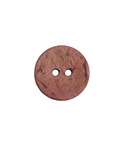 Knapp - Kokos - Rosa - 15mm