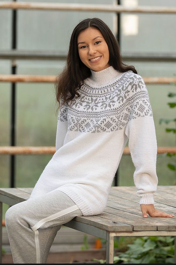 1823-3 Frost genser hvit