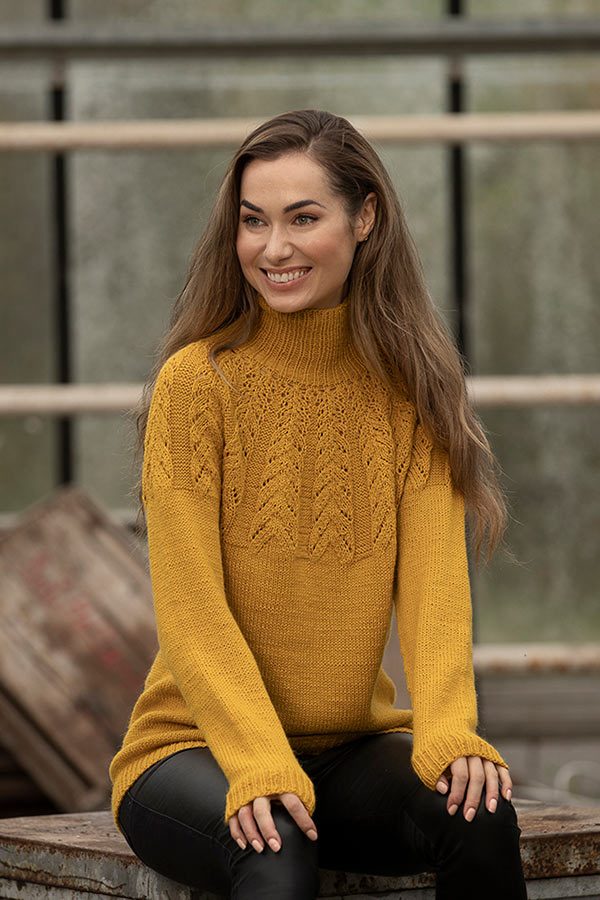 1824-2 Tegl genser gul