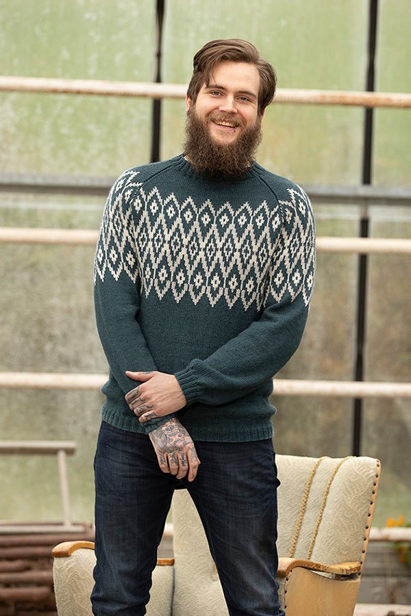 1824-5 Teak genser herre