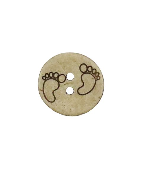 Knapp - Babyføtter - 15mm