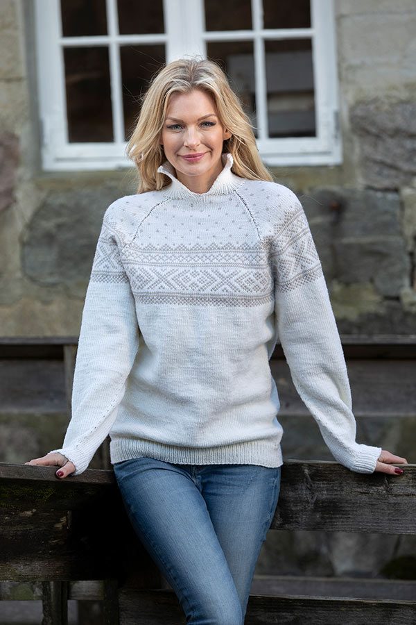 1905-9 Setesdal genser hvit