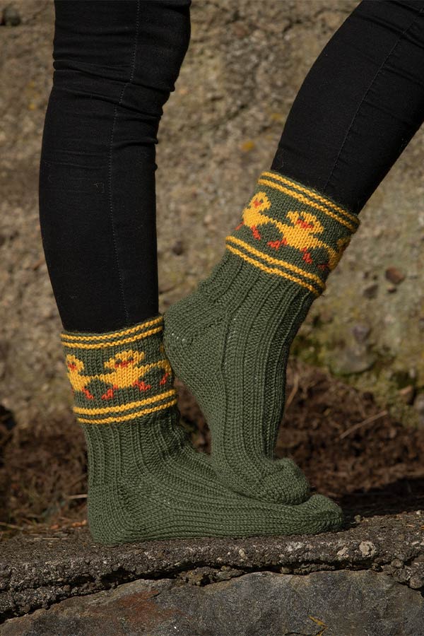 1906-7 Kyllingdans sokker