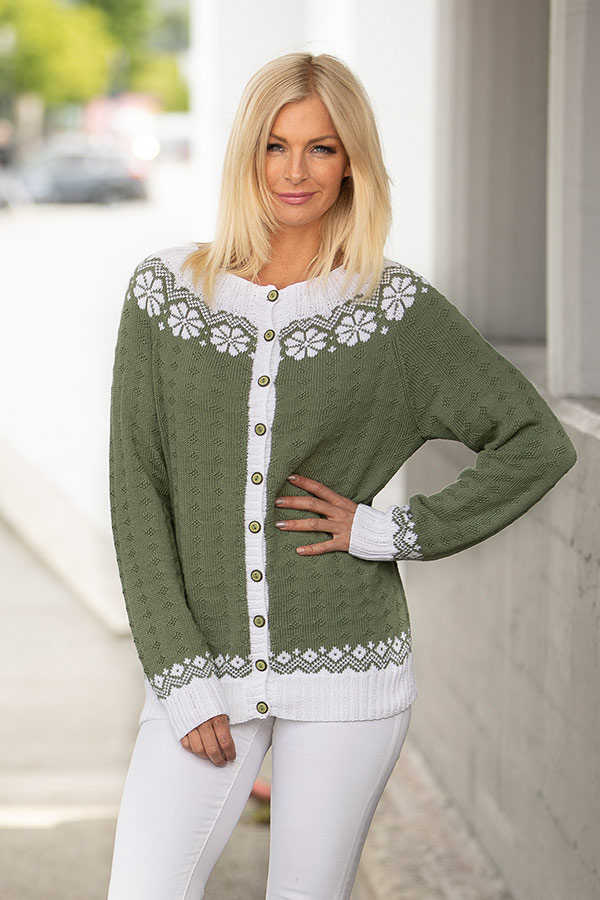 1917-3 Lydia jakke grønn