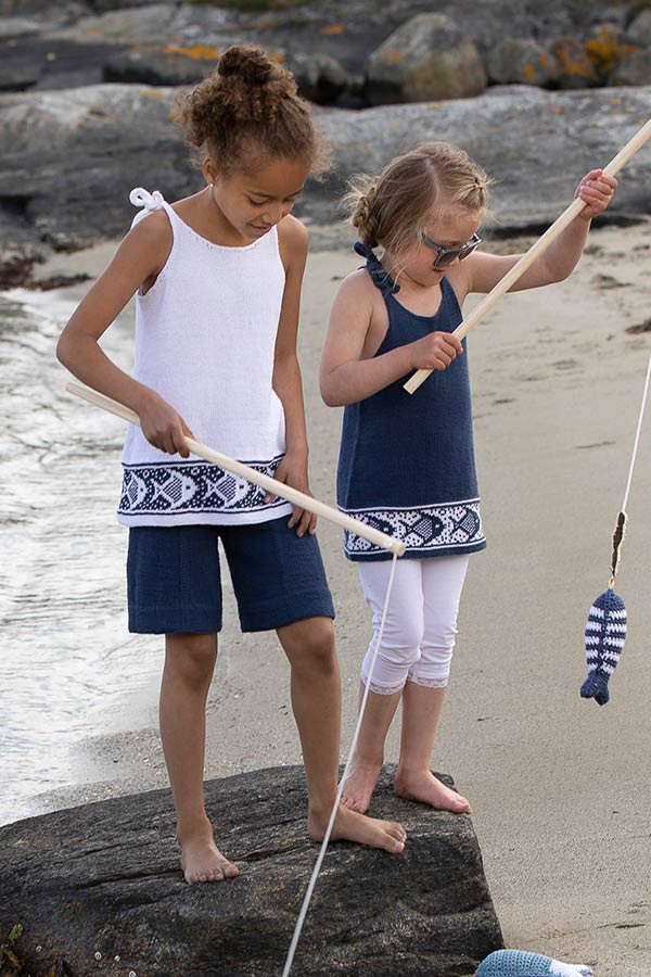 1918-5 Neptun topp og shorts hvit