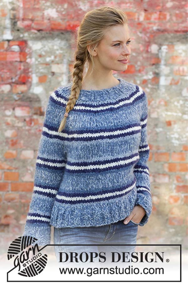 194-3 Denim crush genser