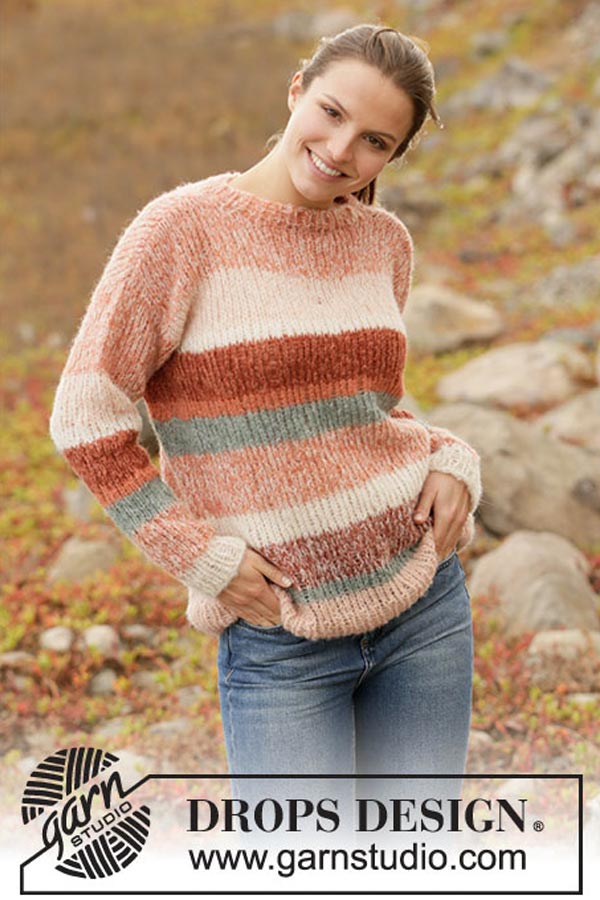 212-33 Sunset Stripes genser