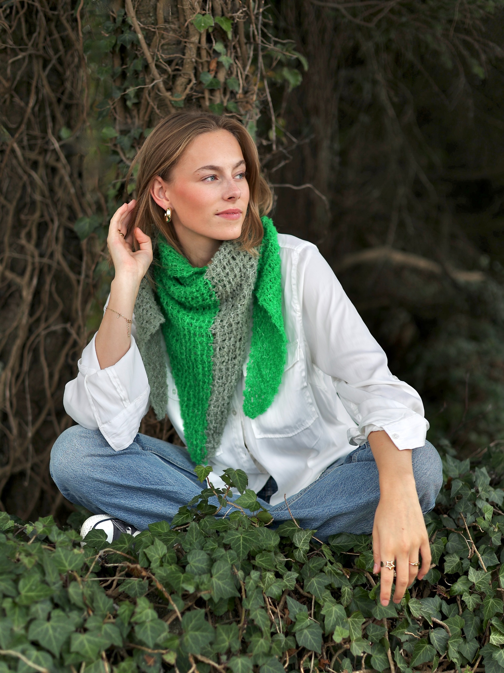 426S MEE sjal grønn