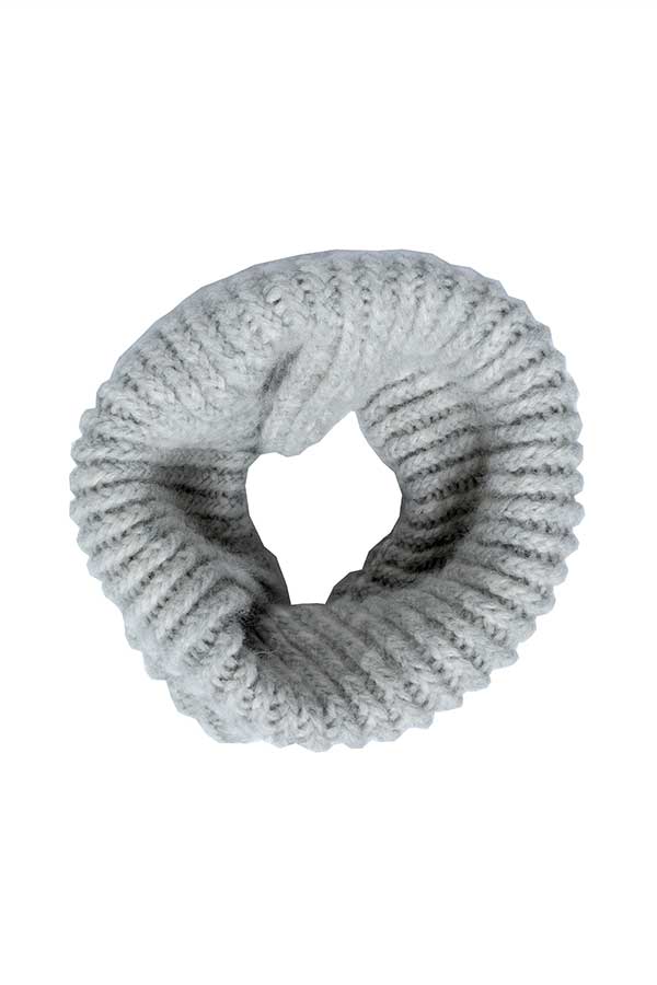 20-41 Afterski genser grå og løs hals