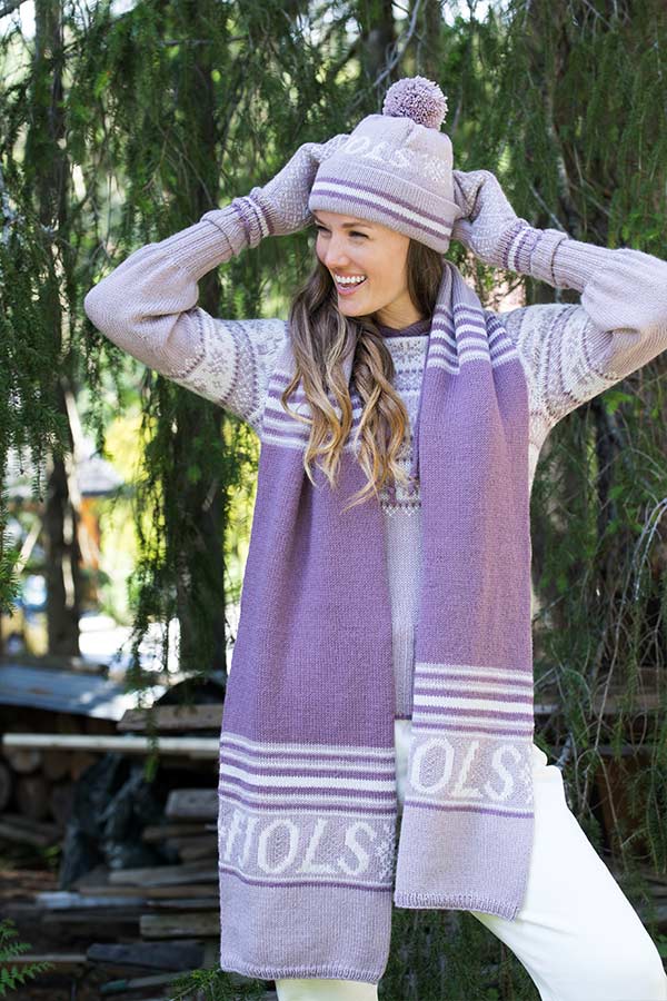 20-55 Fjols skjerf grå lavendel