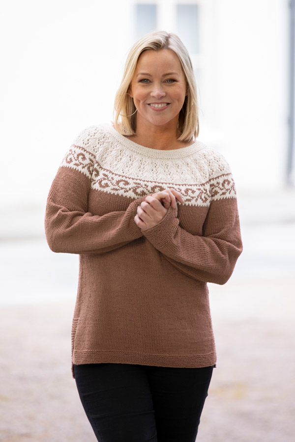 2016-5 Urda genser lys brun