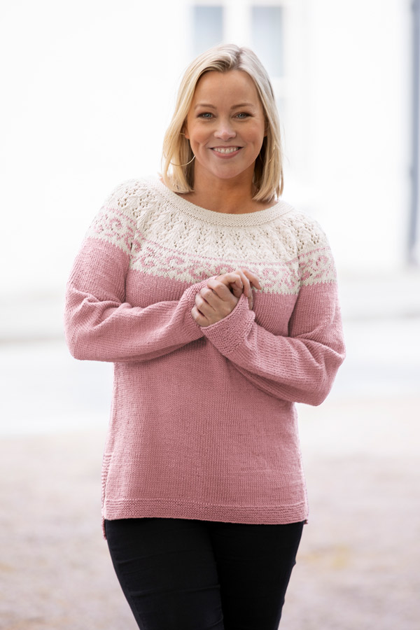 2016-5 Urda genser lys rosa