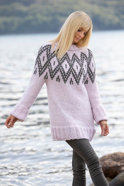 2022-11 Bliss genser lys rosa