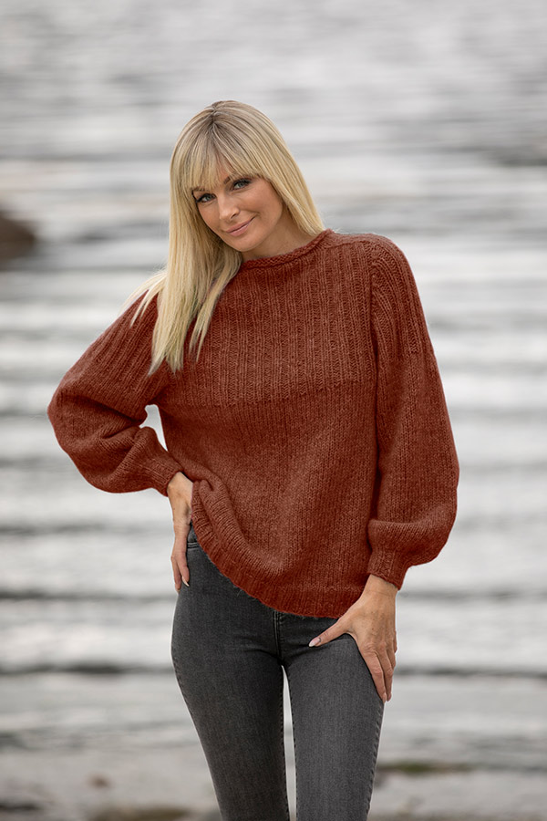 2022-2 Behag genser burgunder