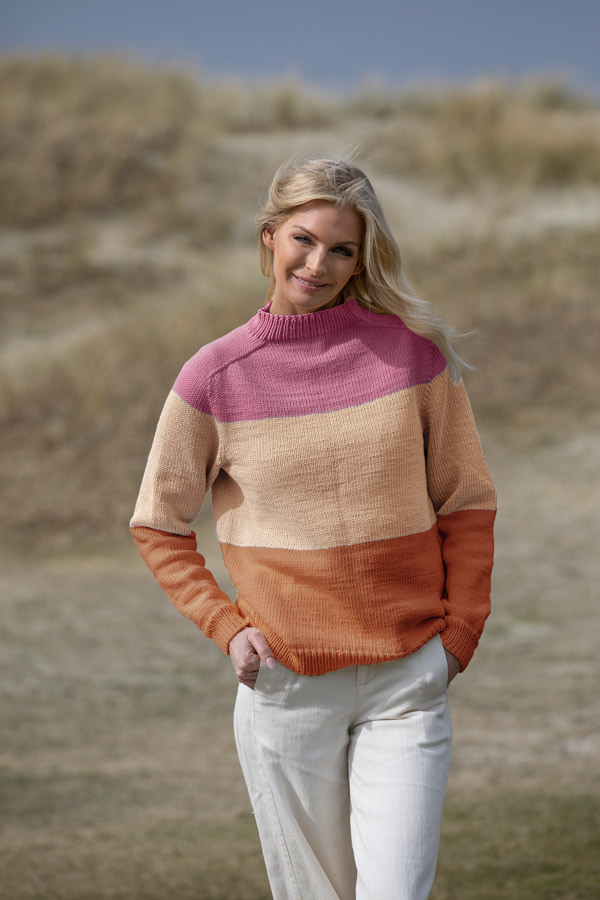 2023-4 Dans genser terracotta