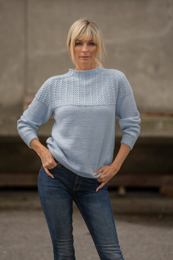 2023-5 Tandori genser blå