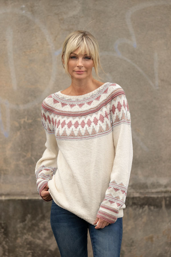 2024-1 Rosmarin genser lys rosa