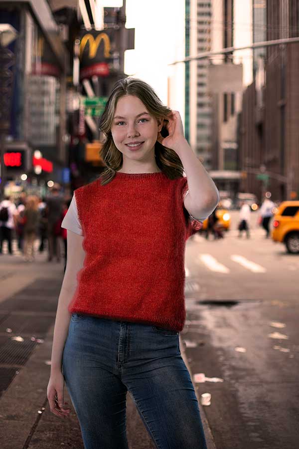 2025-1 Clara vest rød