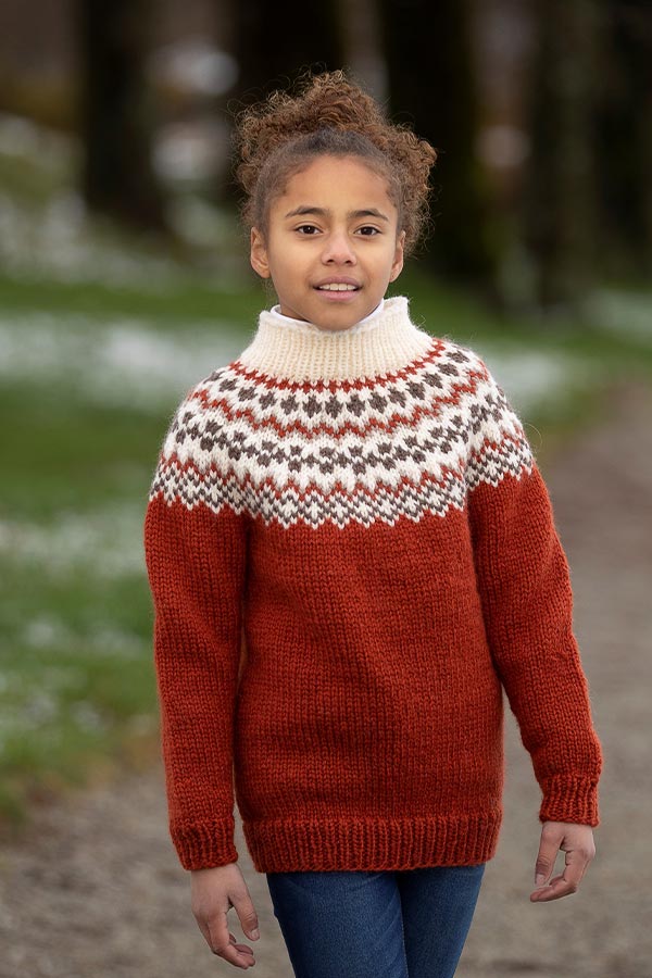 2101-3 Brekko genser rust