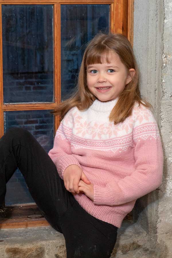 2106-07 Setesdal genser Helja rosa