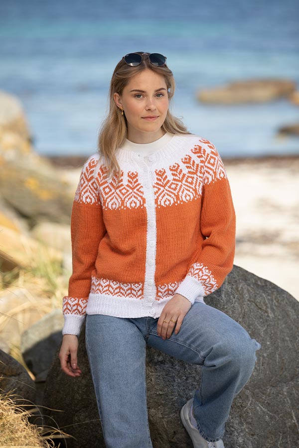 2124-4 Serina jakke Oransje