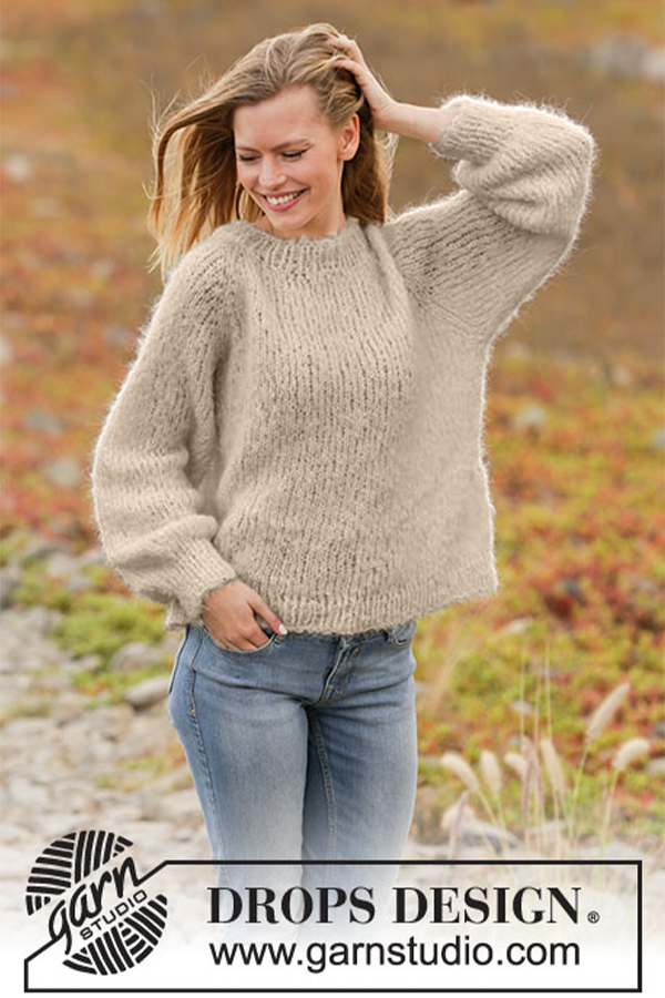 213-28 Spring Fuzz genser beige