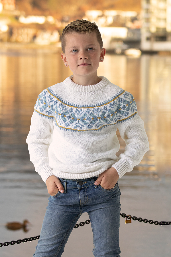 2131-5a Sandnes genser blå