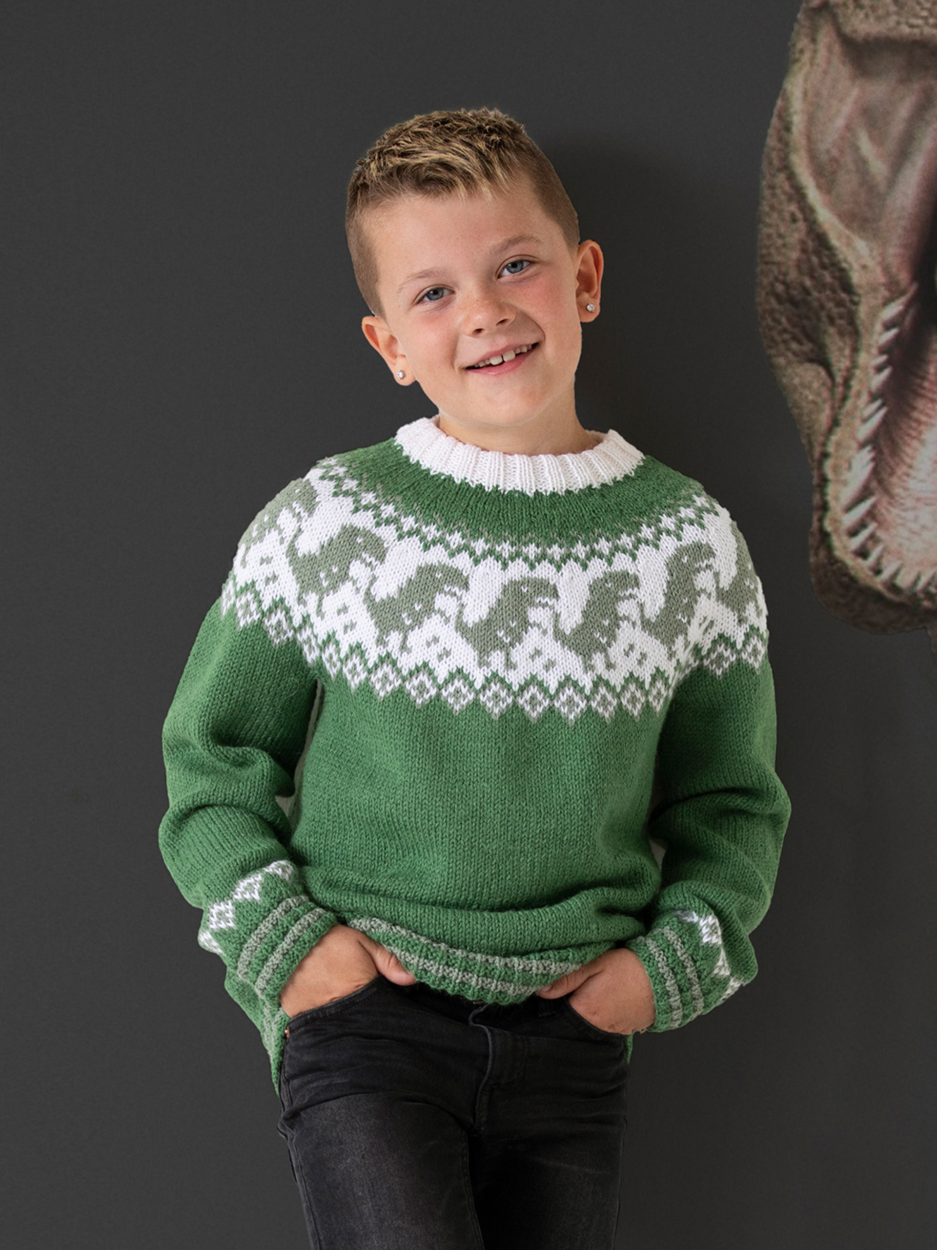 2131-6 Dino genser og lue