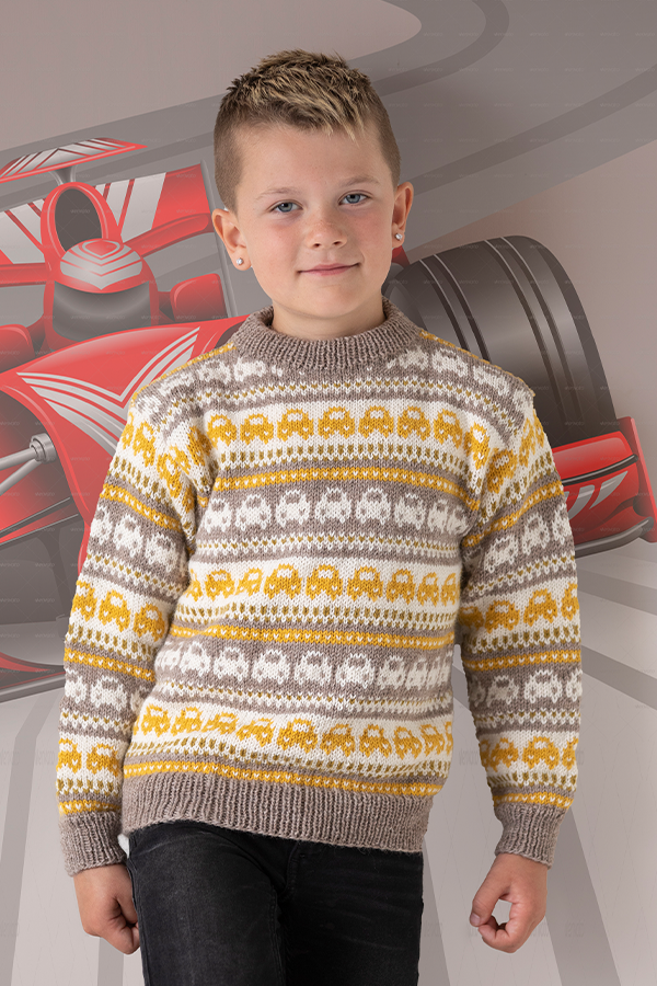 2131-7a Broom genser beige