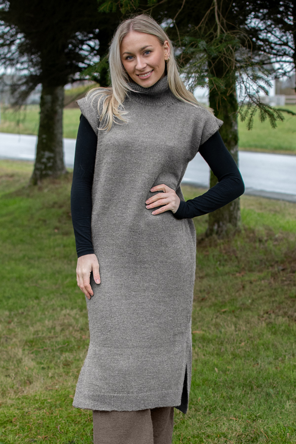 BASIA tunika gråmelert
