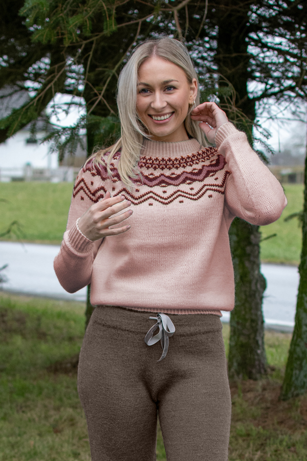 IVALO genser pudderrosa