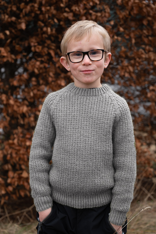 HAFJELL genser lys gråmelert