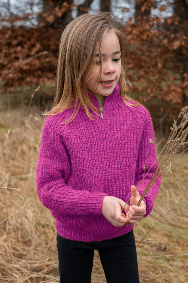 HAFJELL genser mørk rosa