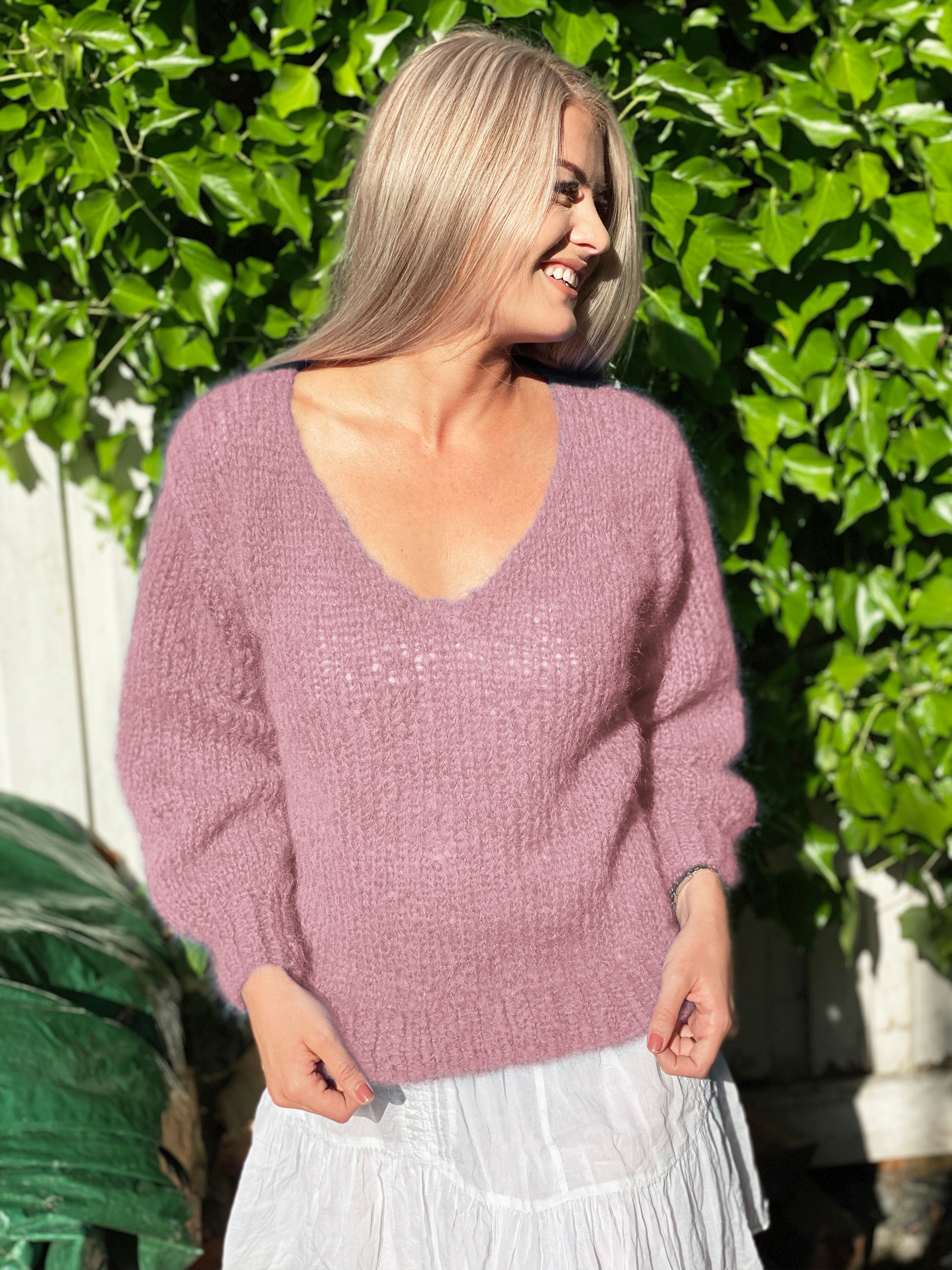 AMANDA genser gammelrosa