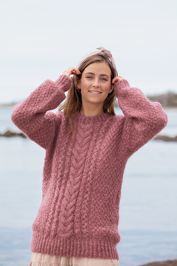 HELENE genser brunrosa