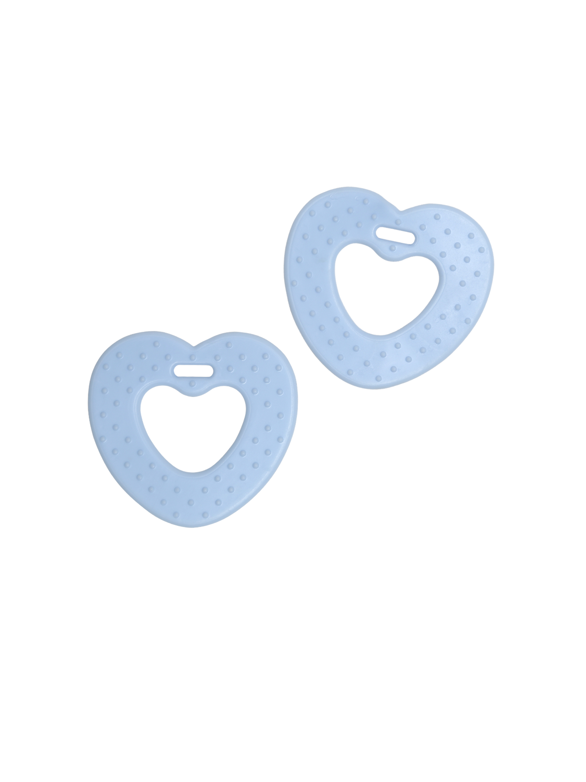Myk TPE figur - hjerte - isblå